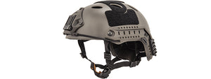 Lancer Tactical PJ Airsoft Helmet w/ Side Rails MD/LG (FOLIAGE GRAY)