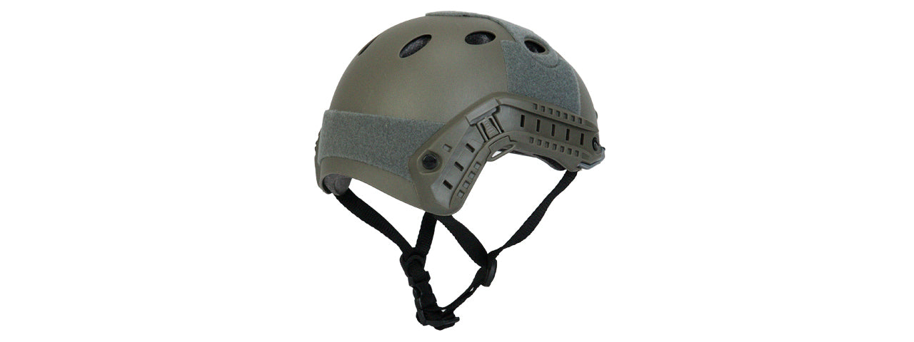 CA-740G HELMET PJ TYPE BASIC VERSION w/VISOR (COLOR: FOLIAGE GREEN) SIZE: MEDIUM