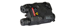 PEQ-15 BATTERY CASE + RED LASER (COLOR: BLACK)