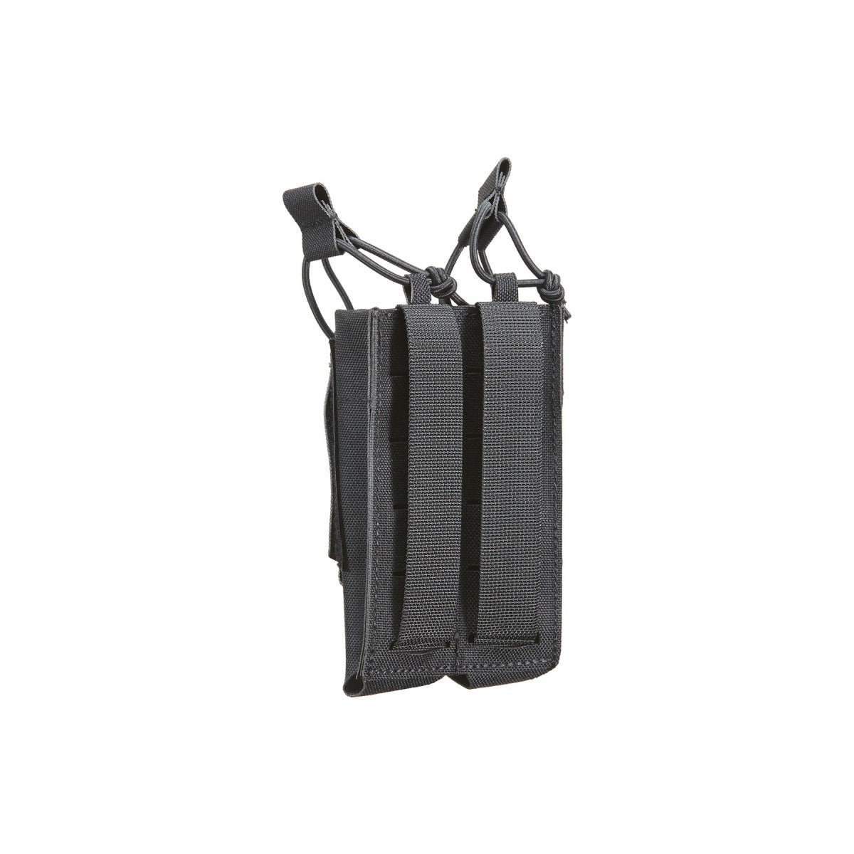 Lancer Tactical Laser Cut Double SMG Open Top Magazine Pouch - BLACK