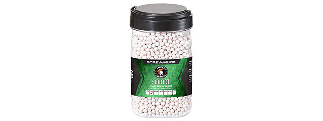 Lancer Tactical 5000 Round .25G Streamline Competition Grade Outdoor BBs - (White)