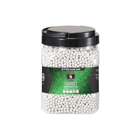 Lancer Tactical 10000 Round Streamline Competition Grade Outdoor BBs - (White) - .30G