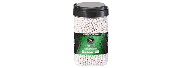 Lancer Tactical 5000 Round .32G Streamline Competition Grade Outdoor BBs - (White)