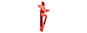 Lancer Tactical Flat Skeletonized AEG Trigger (RED)
