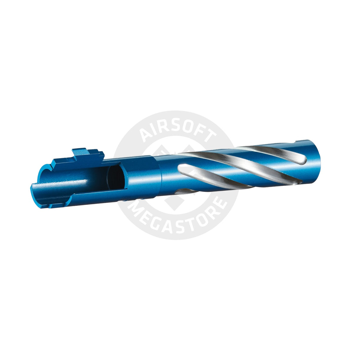Lancer Tactical Stainless Steel Fluted Threaded 5.1 Outer Barrel (Color: Blue)
