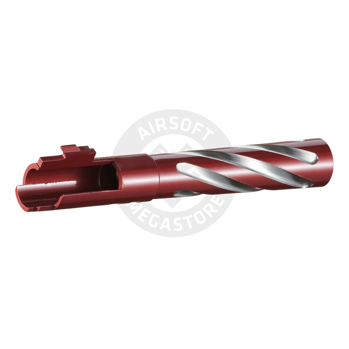 Lancer Tactical Stainless Steel Fluted Threaded 5.1 Outer Barrel (Color: Red)