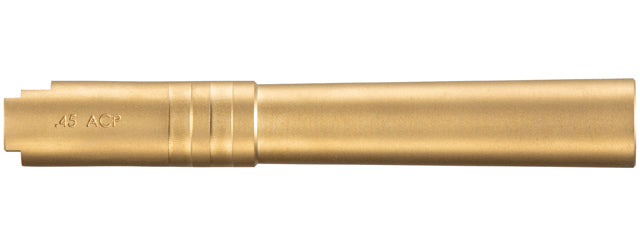 Stainless Steel Threaded Outer Barrel for 5.1 Hi-Capa Pistols (Gold)
