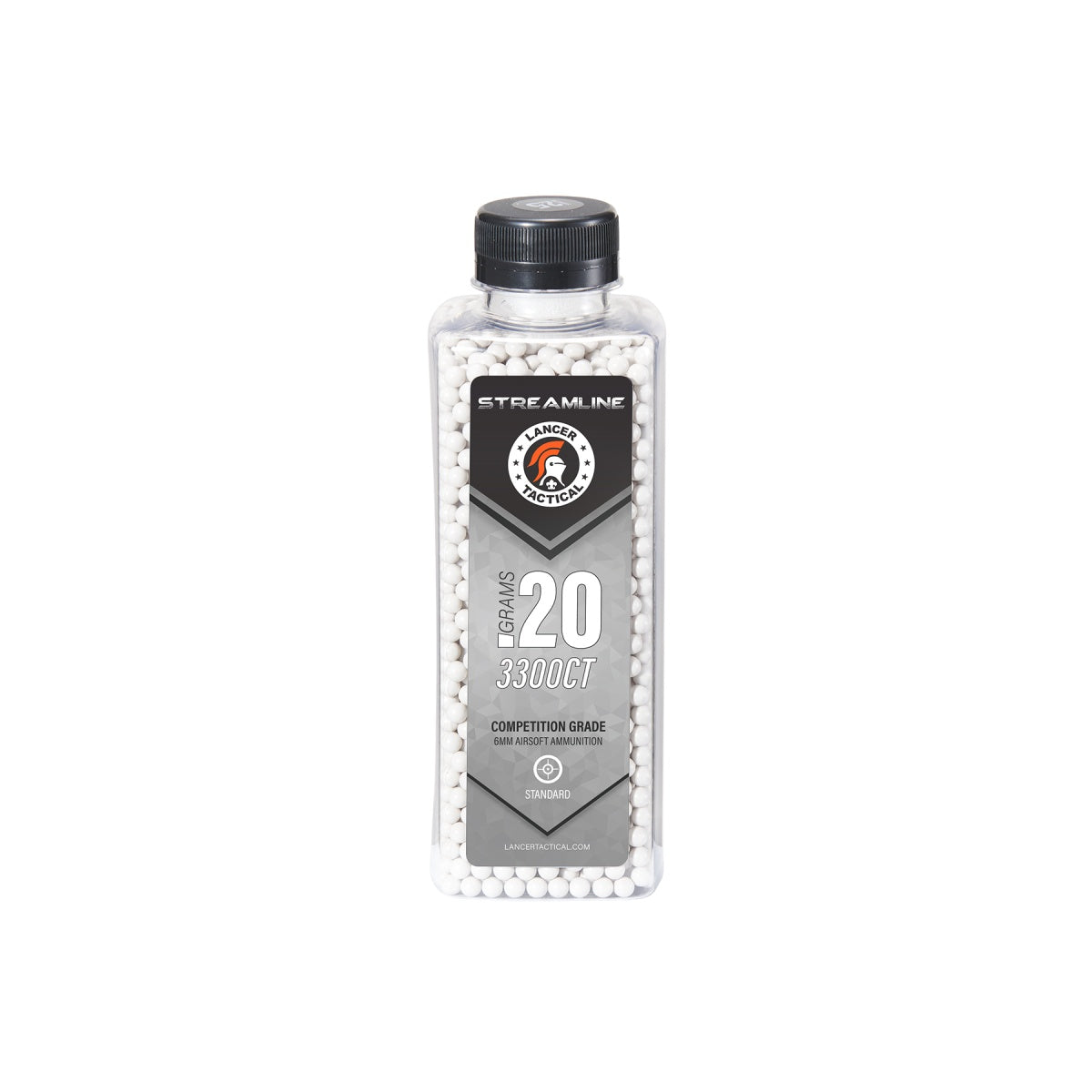 Lancer Tactical 3300 Round Streamline Competition Grade BBs - (White) - .20G
