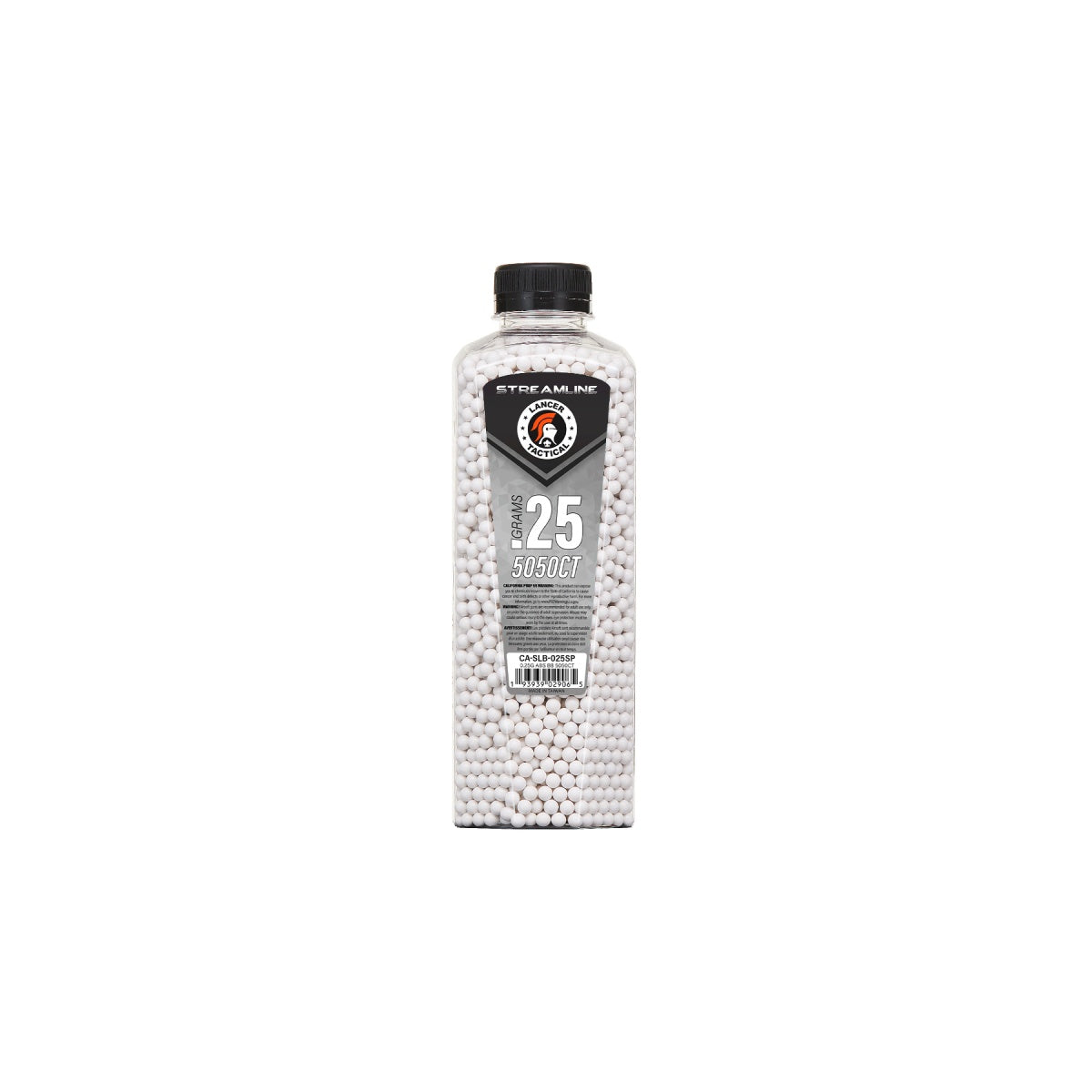 Lancer Tactical 5050 Round 0.25g Streamline Competition Grade BB Bottle (Color: White)
