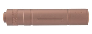 LANCER TACTICAL 155MM ALUMINUM SLOT-CUT MOCK SUPPRESSOR (COYOTE BROWN)