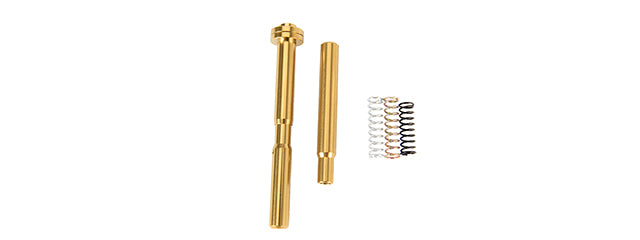 COWCOW CNC Stainless Steel Adjustable Spring Guide Rod for TM Hi-Capa Pistols (Gold)