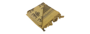 Condor Outdoor Multi-Purpose Shemagh Face Head Wrap - (Tan/Skulls)