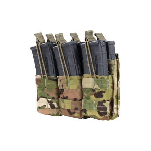 Condor Outdoor MOLLE Open-Top Triple Stacker M4 Magazine Pouch - SCORPION OCP