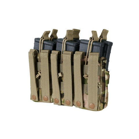 Condor Outdoor MOLLE Open-Top Triple Stacker M4 Magazine Pouch - SCORPION OCP