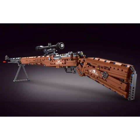 Cyber Walker 98K Sniper Rifle Electric Building Block Kit (Brown)