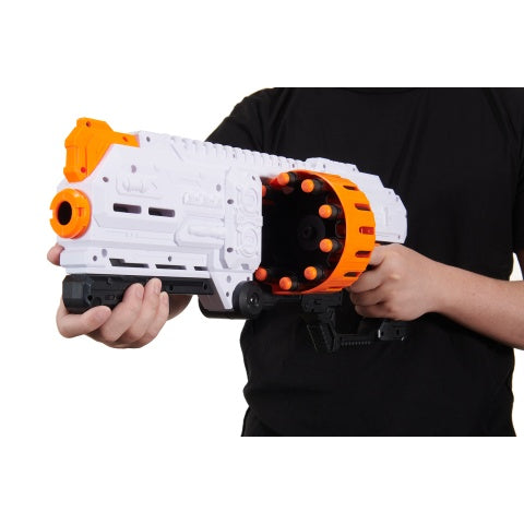 Cyber Walker Fast SMG Electric Dart Blaster (White/Orange)