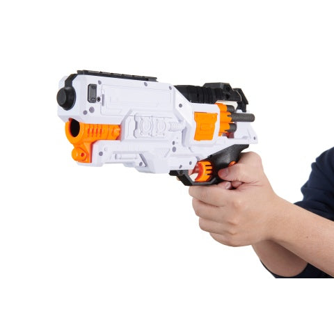 Cyber Walker Fast Pistol Electric Dart Blaster (White/Orange)
