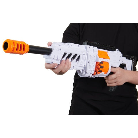 Cyber Walker Fast Sniper XL Electric Dart Blaster (White/Orange)