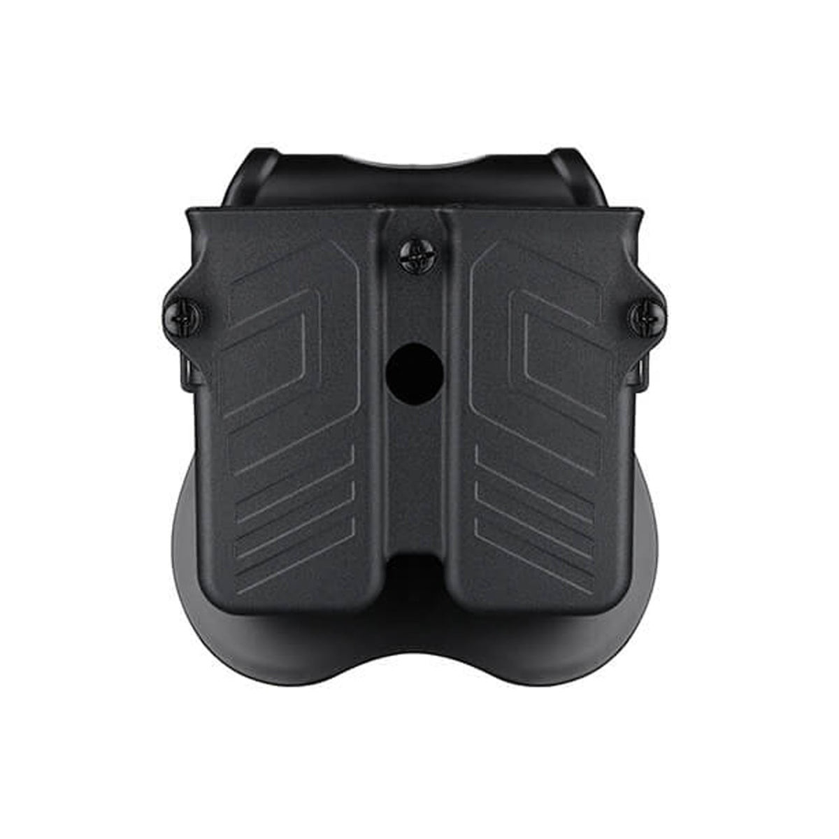 Cytac Hard Shell Universal Double Magazine Pouch (Color: Black)