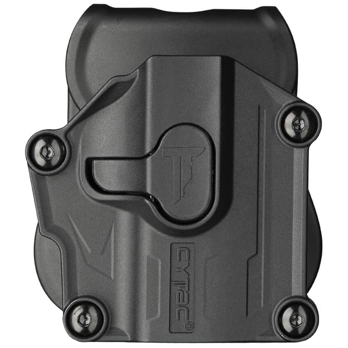 Cytac Right Handed Mega-Fit Hard Shell Holster for Compact Pistols (Color: Black)