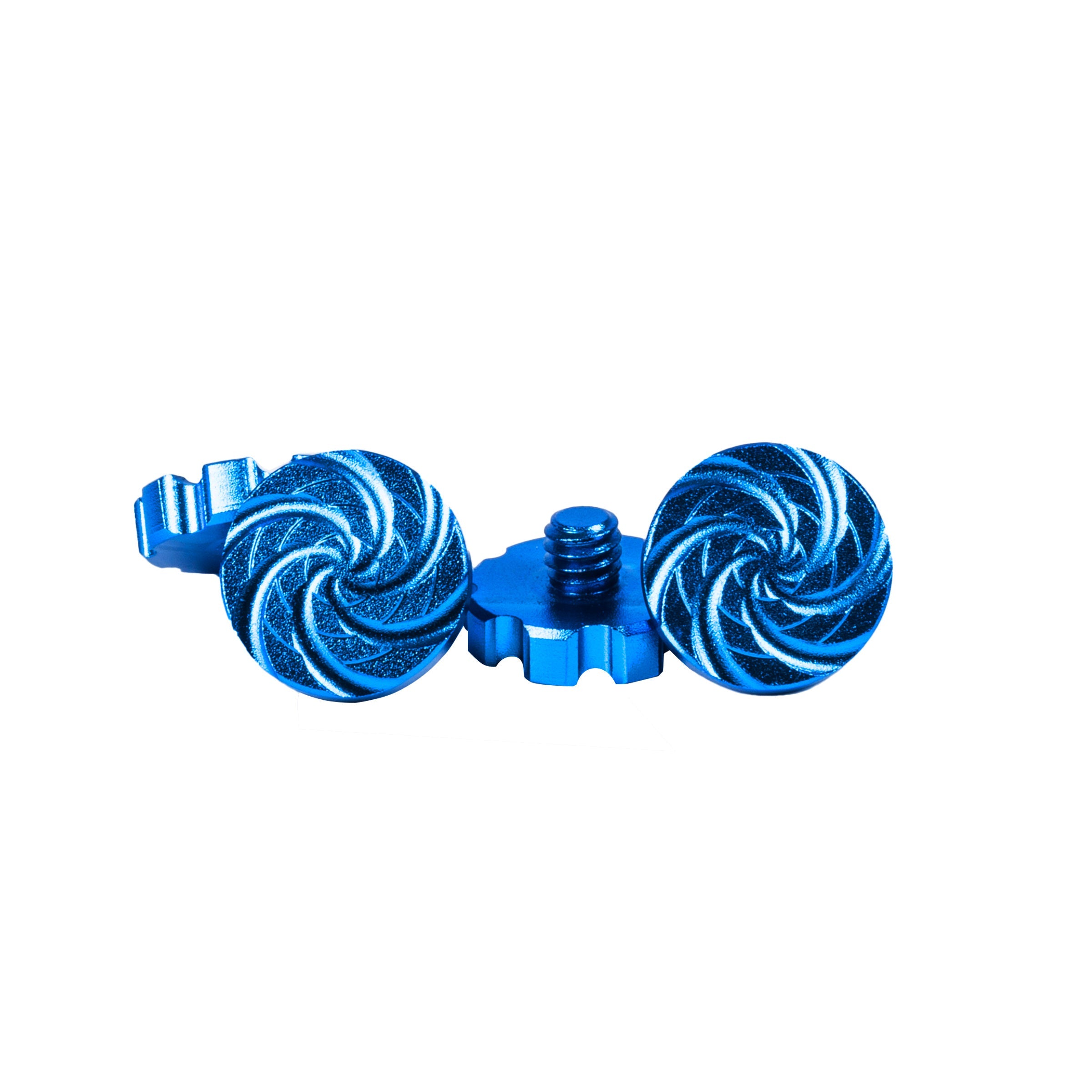 Machined Goggle Screw Set "Cyclone" Blue - XTREME Airsoft Superstore