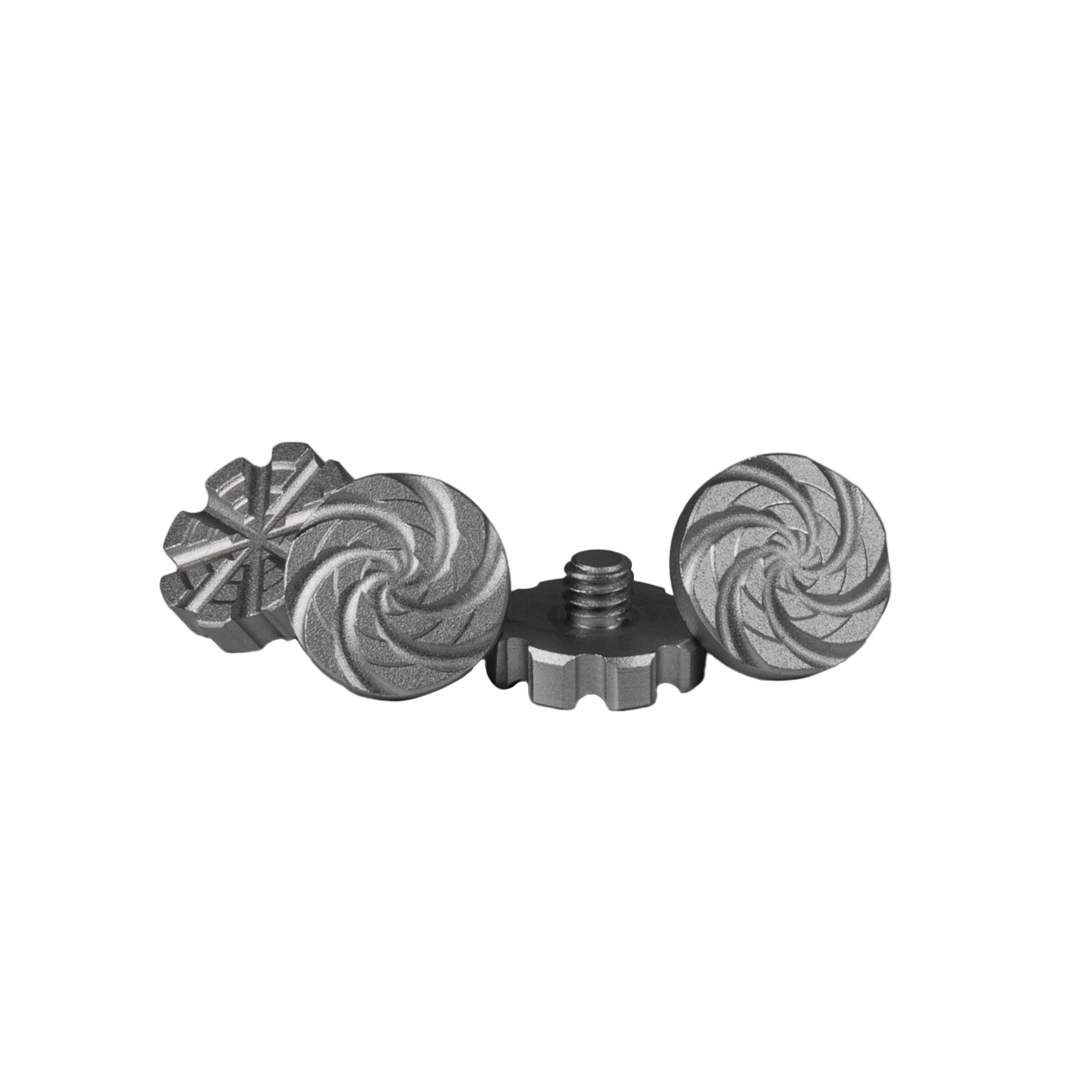 Machined  Goggle Screw Set "Cyclone" Pewter - XTREME Airsoft Superstore