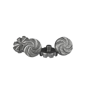 Machined  Goggle Screw Set "Cyclone" Pewter - XTREME Airsoft Superstore