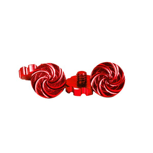Machined Goggle Screw Set "Cyclone" Red - XTREME Airsoft Superstore