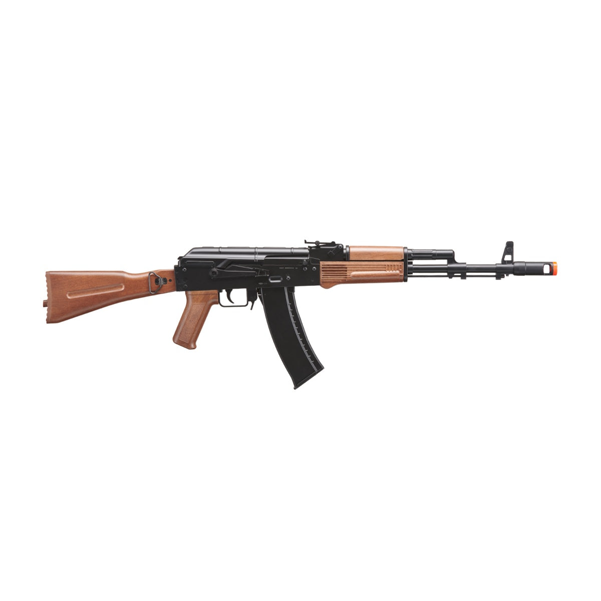 Wellfire Airsoft D74 Plastic AK-74 AEG - BLACK & WOOD