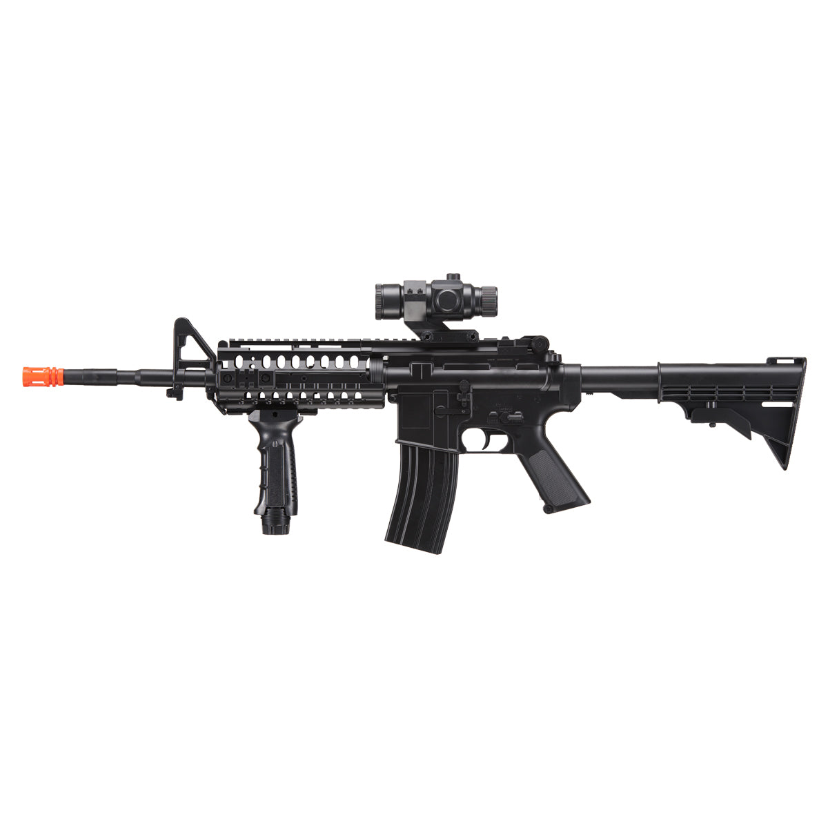 WellFire D96 M4 Carbine Airsoft AEG Rifle w/ Scope and Grip (Color: Black)