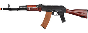 Double Bell AK74N AEG Airsoft Rifle Type B (BLACK / WOOD)