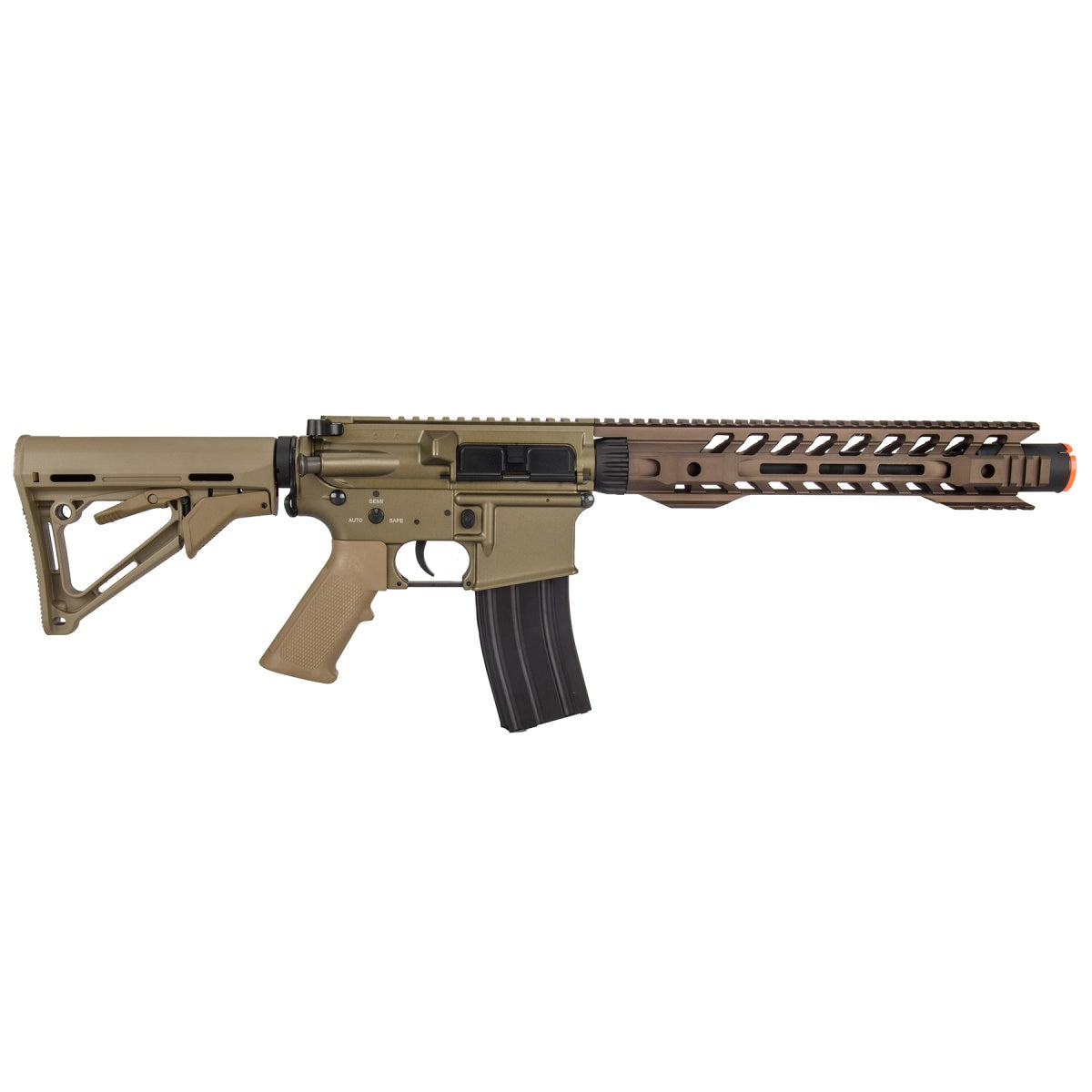 Double Bell M4 12-Inch RIS Airsoft AEG Rifle (Tan)