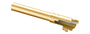 Double Bell Smooth 5 inch Threaded Hi-Capa Airsoft Pistol Outer Barrel (Color: Gold)