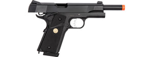 Double Bell M1911 Gas Blowback MEU Airsoft Pistol Polymer] (Black)