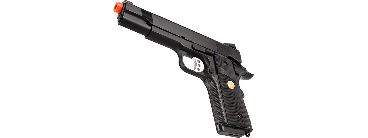 Double Bell M1911 Gas Blowback MEU Airsoft Pistol Polymer] (Black)