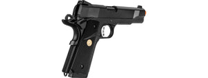 Double Bell M1911 Gas Blowback MEU Airsoft Pistol Polymer] (Black)