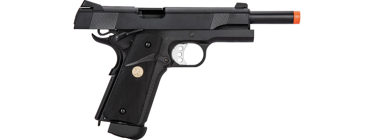 Double Bell M1911 CO2 Blowback MEU Airsoft Pistol Polymer] (BLACK)