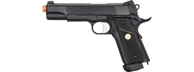 Double Bell M1911 CO2 Blowback MEU Airsoft Pistol Polymer] (BLACK)
