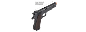 Double Bell M1911 Type 2 CO2 Gas Blowback Airsoft Pistol High Velocity (Black)