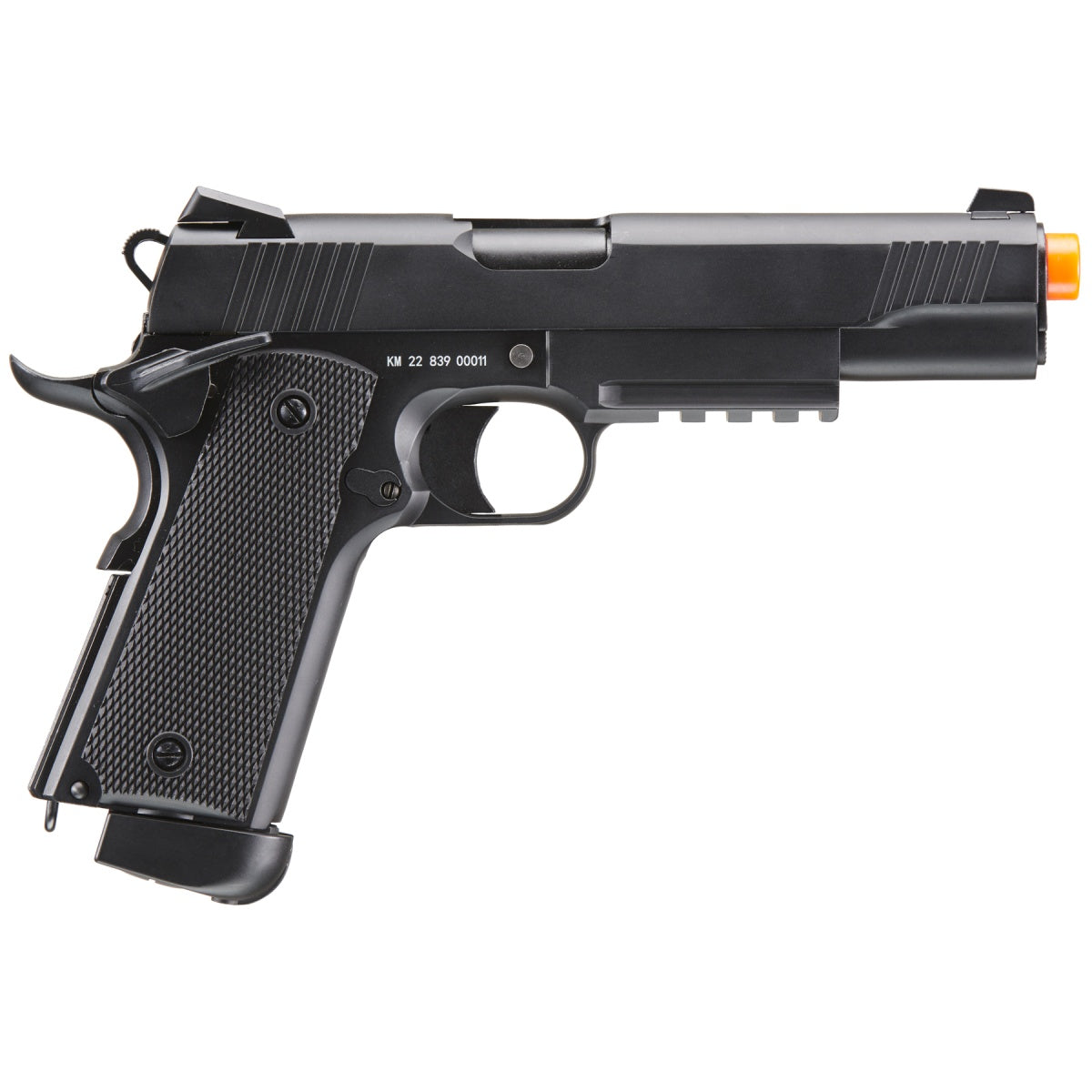 Double Bell Co2 Powered 1911 Blowback Airsoft Pistol (Color: Black)