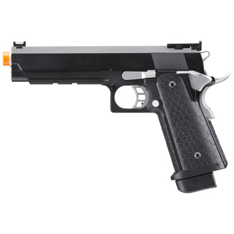 Double Bell Co2 Hi-Capa 5.1 Gas Blowback Airsoft Pistol with Silver Hammer