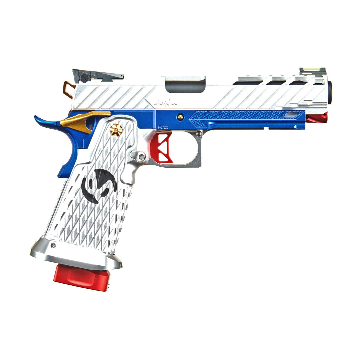 Custom Tokyo Marui "White Devil" Hi-Capa 5.1 GBB Airsoft Pistol - (Silver/Blue/Red/Gold)