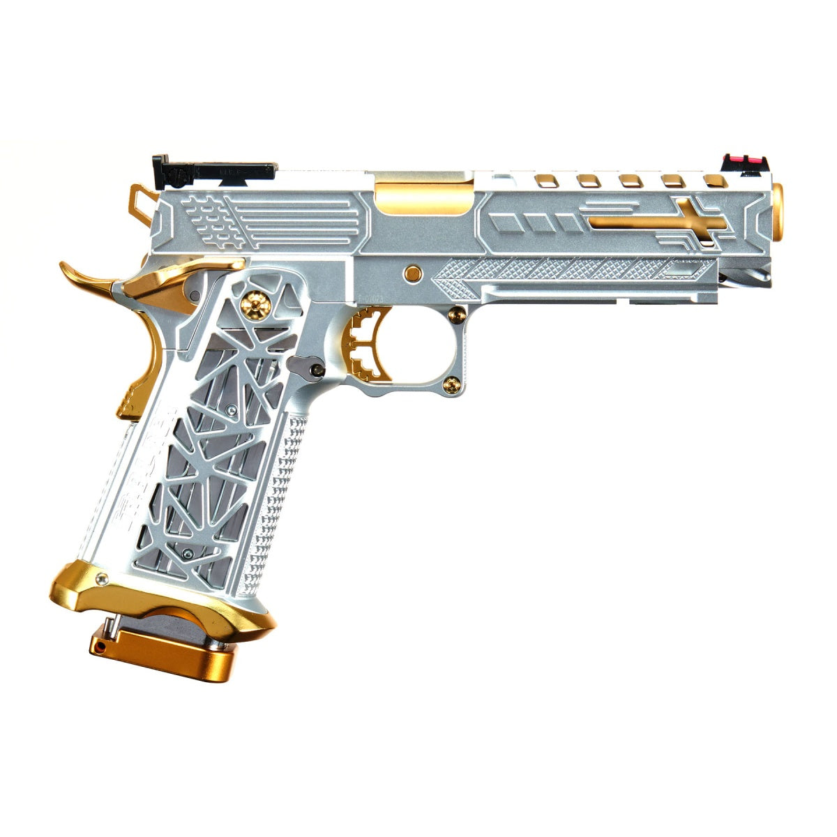 Custom Royal - 5.1 Hi-Capa Gas Blowback Pistol - (Silver/Gold)