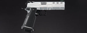Dr. Gearbox Custom Tokyo Marui Monochrome ZERO 5.1 Hi-Capa GBB Pistol - (Silver/Black)