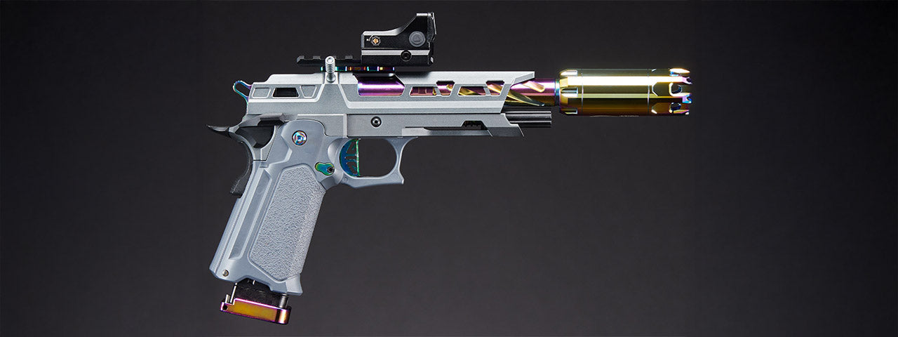 Custom Niji 5.1 Hi-Capa Gas Blowback Airsoft Pistol - (Gray/Black)