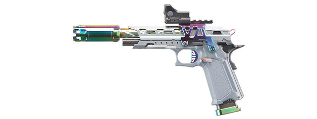 Custom Niji 5.1 Hi-Capa Gas Blowback Airsoft Pistol - (Gray/Black)