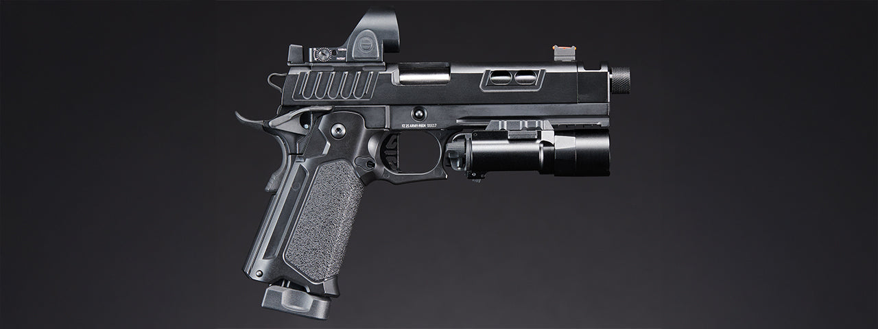 Custom Army Armament KAGE - R604 Hi-Capa Gas Blowback Airsoft Pistol - (Black)