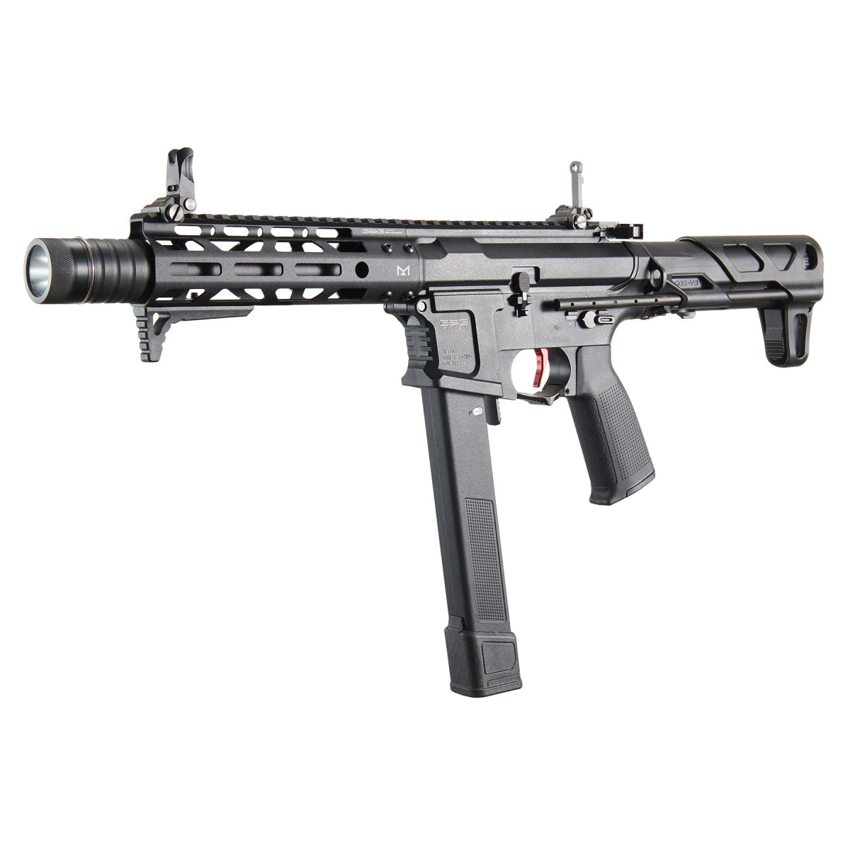 Dr. Gearbox Custom G&G 7" CM16 ARP 9 2.0 "RAVEN" CQB Airsoft AEG Rifle w/ Gate TITAN ETU - (Black) (Please note that there is a 20 to 30 business days waiting period for assembling the gun.)