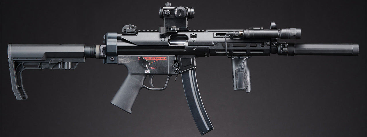 Custom Kobold - Elite Force H&K MP5A5 Metal AEG Airsoft Gun - (Black)