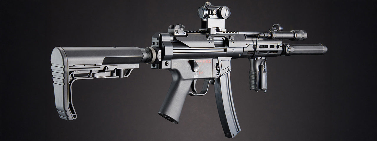 Custom Kobold - Elite Force H&K MP5A5 Metal AEG Airsoft Gun - (Black)